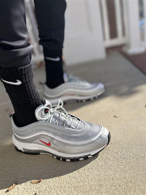 silver Nike Air max 97